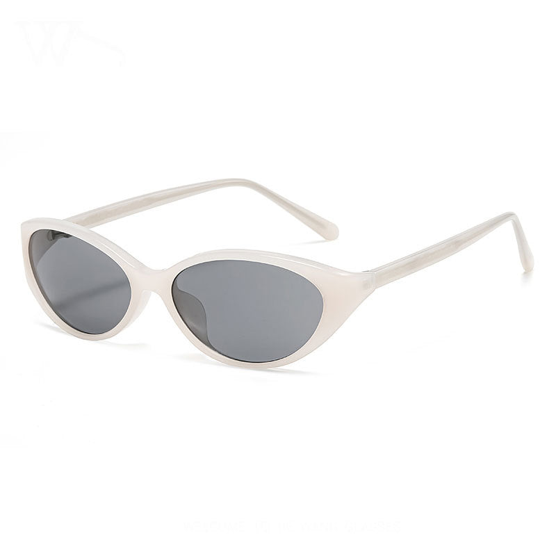 Cat-Eye Small Frame Oval Sunglasses