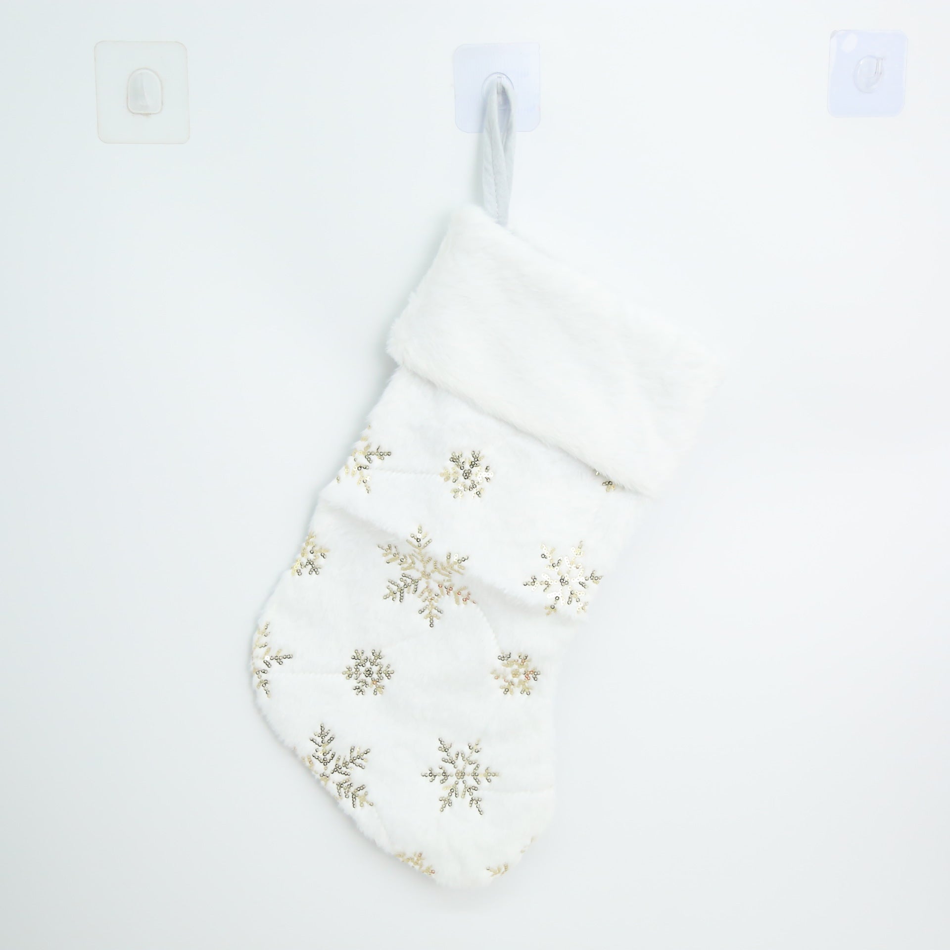 Mini Embroidered Snowflake Stocking Ornament