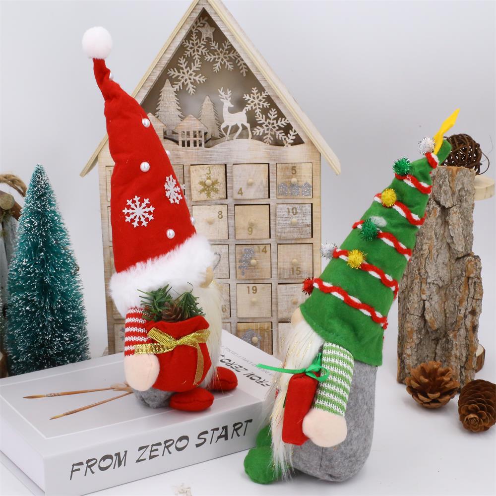 Faceless Gnome Dolls - Red & Green Seasonal Styles