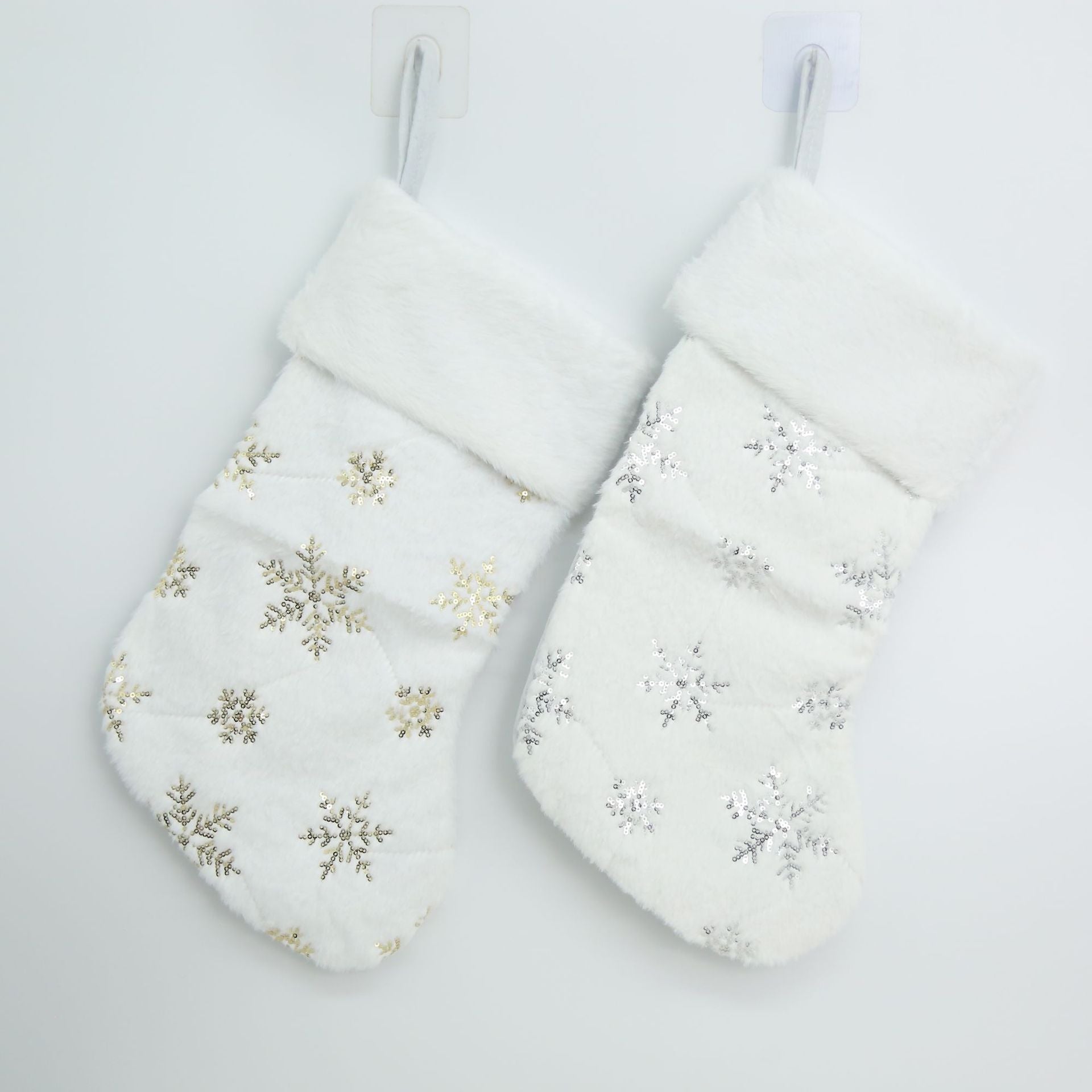 Mini Embroidered Snowflake Stocking Ornament