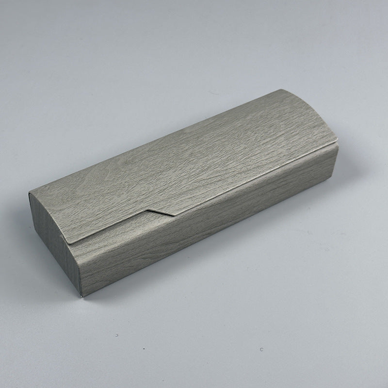 Wood Grain Pressure-Resistant Eyeglass Case