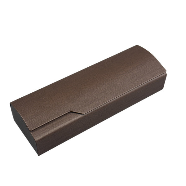 Wood Grain Pressure-Resistant Eyeglass Case