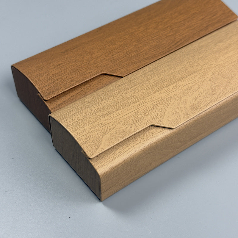 Wood Grain Pressure-Resistant Eyeglass Case