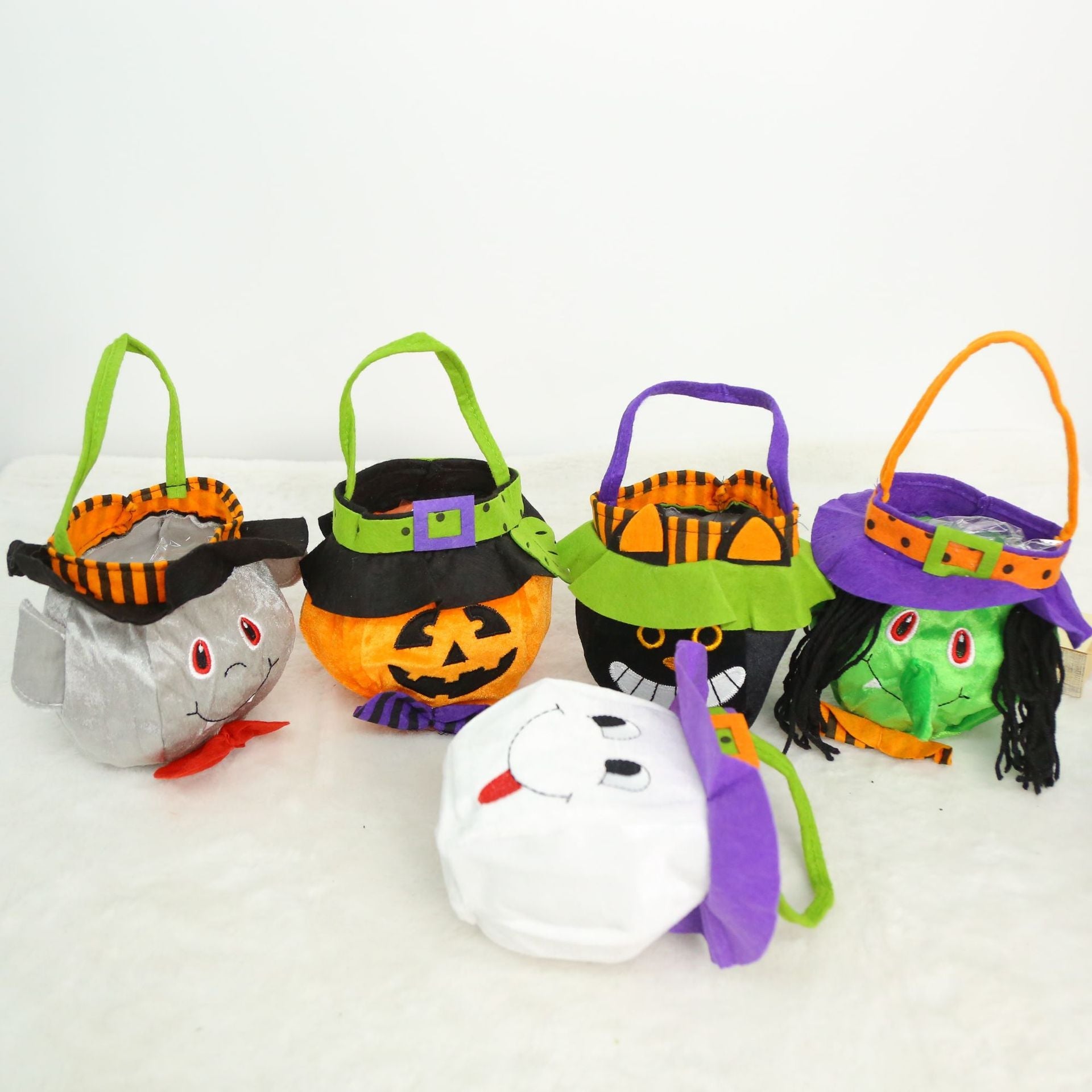 Halloween Character Tote Bags - Pumpkin, Ghost, Witch & More