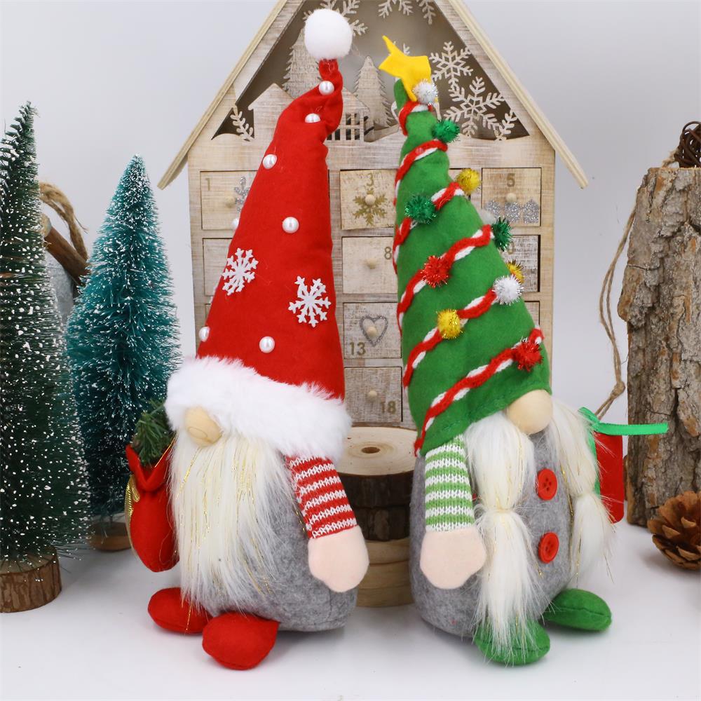 Faceless Gnome Dolls - Red & Green Seasonal Styles