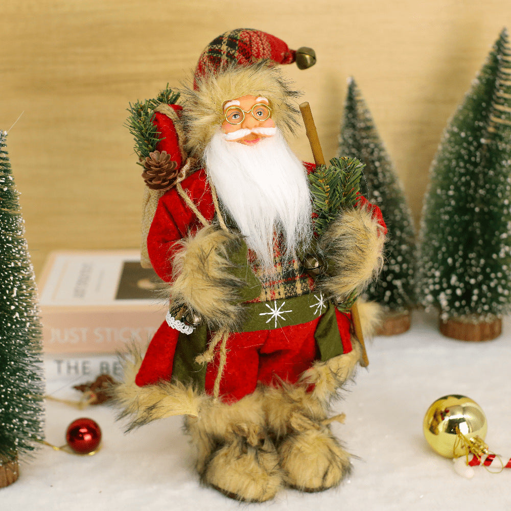 Standing Santa Claus Doll Ornament - 17.7 Inch
