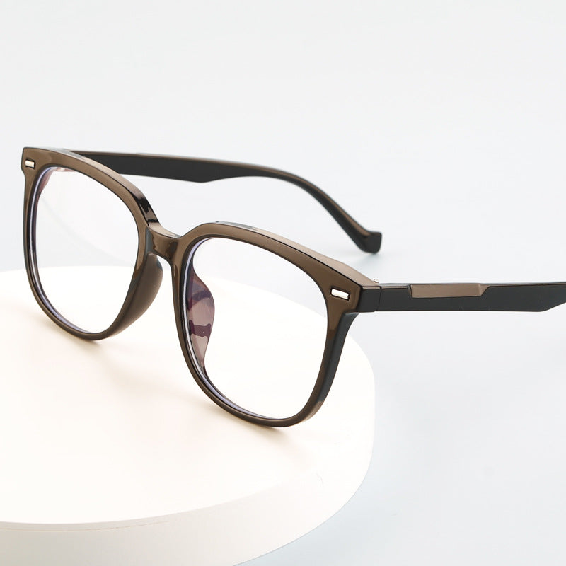Large Frame Glasses With Blue Light Protection For Nearsightedness