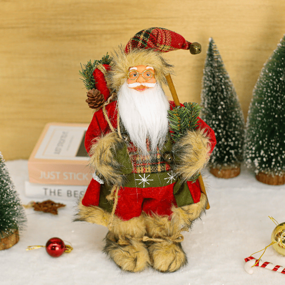 Standing Santa Claus Doll Ornament - 17.7 Inch