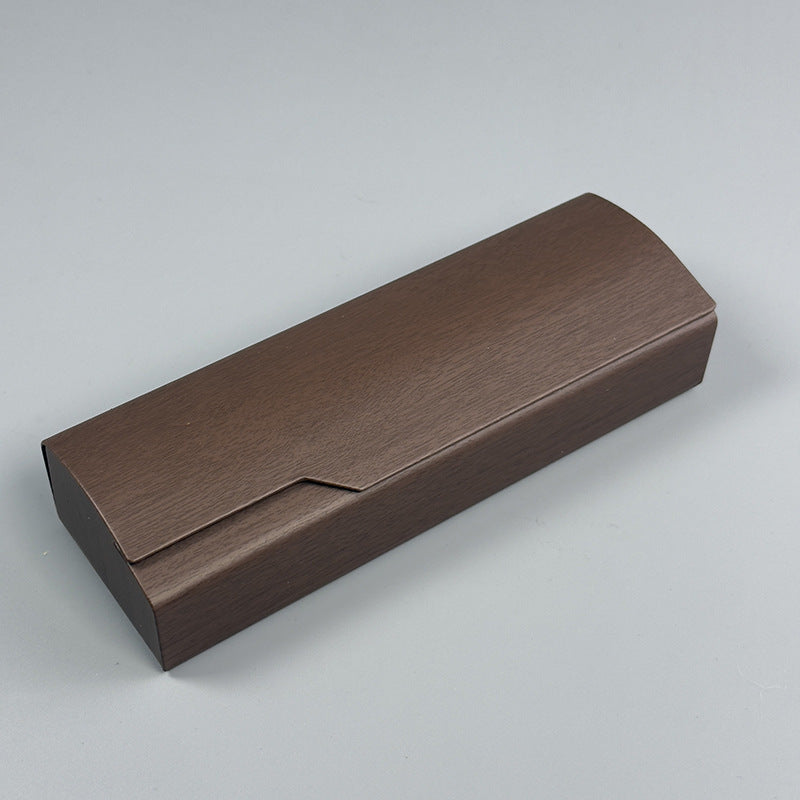 Wood Grain Pressure-Resistant Eyeglass Case