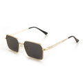 Square-Framed Metal Sunglasses