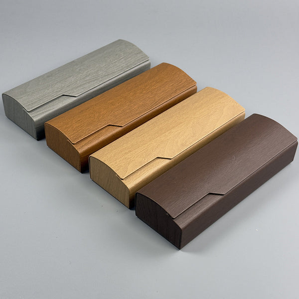Wood Grain Pressure-Resistant Eyeglass Case
