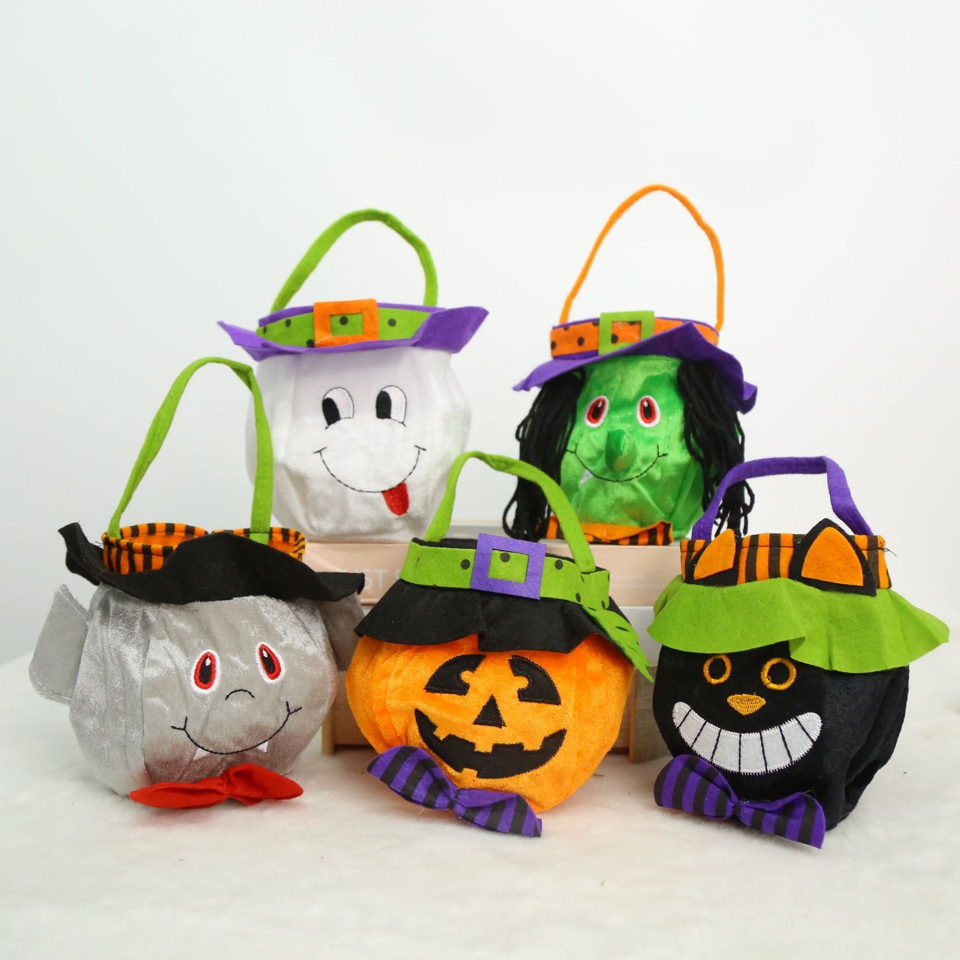 Halloween Character Tote Bags - Pumpkin, Ghost, Witch & More