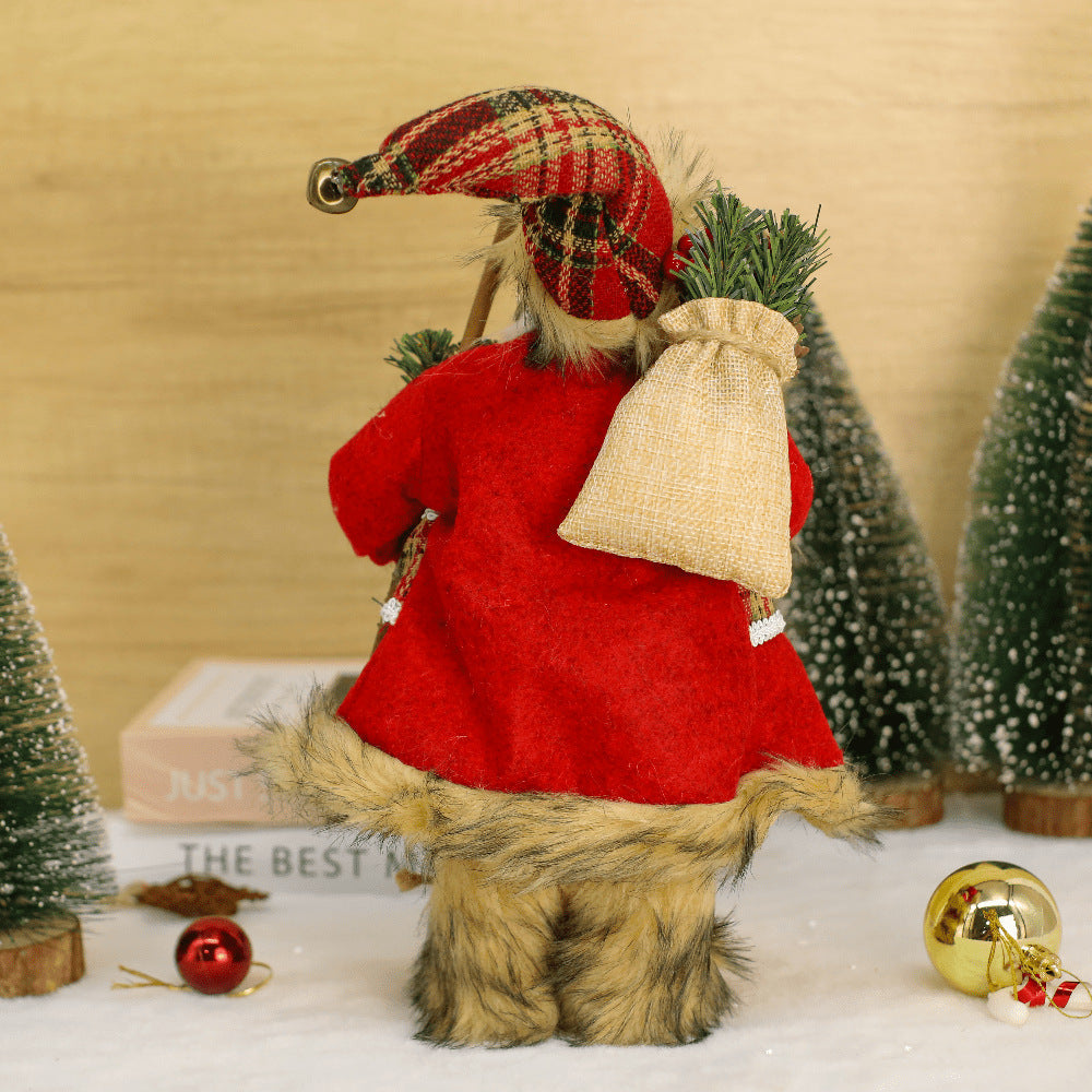 Standing Santa Claus Doll Ornament - 17.7 Inch