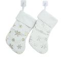 Mini Embroidered Snowflake Stocking Ornament
