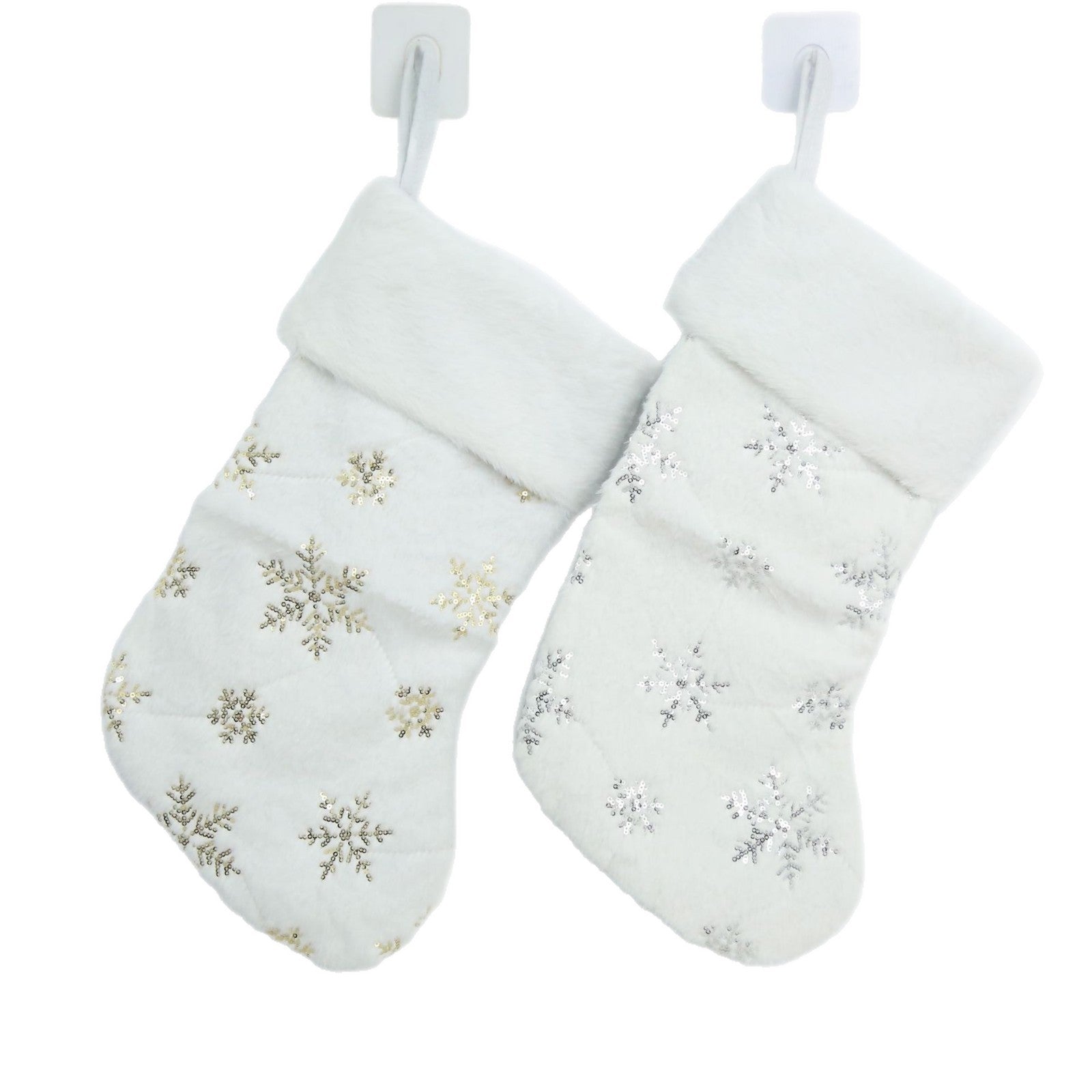 Mini Embroidered Snowflake Stocking Ornament